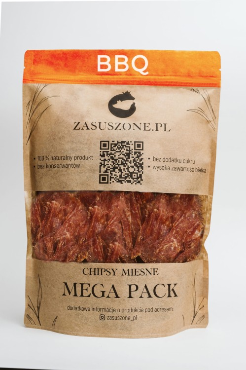 Suszone Mięso Wieprzowina BBQ 550g "Jerky Wieprzowe BBQ"